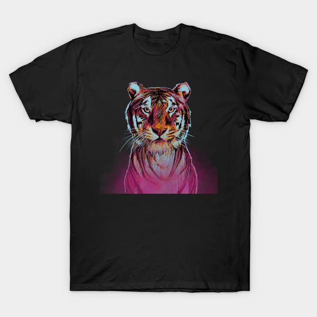 Be brave - tiger T-Shirt by rifaisetyo